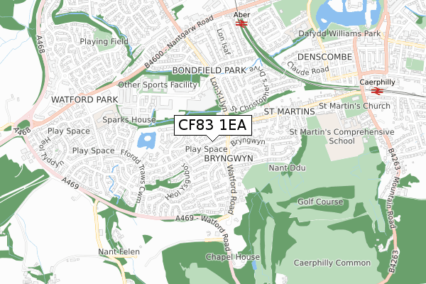 CF83 1EA map - small scale - OS Open Zoomstack (Ordnance Survey) CF83 1EA map - small scale - OS Open Zoomstack (Ordnance Survey)