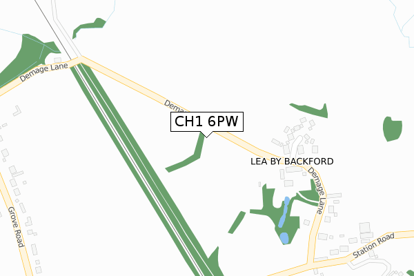 CH1 6PW map - large scale - OS Open Zoomstack (Ordnance Survey) CH1 6PW map - large scale - OS Open Zoomstack (Ordnance Survey)