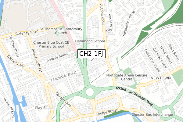CH2 1FJ map - large scale - OS Open Zoomstack (Ordnance Survey) CH2 1FJ map - large scale - OS Open Zoomstack (Ordnance Survey)