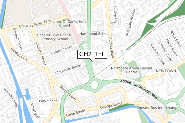 CH2 1FL map - large scale - OS Open Zoomstack (Ordnance Survey) CH2 1FL map - large scale - OS Open Zoomstack (Ordnance Survey)