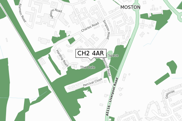 CH2 4AR map - large scale - OS Open Zoomstack (Ordnance Survey) CH2 4AR map - large scale - OS Open Zoomstack (Ordnance Survey)