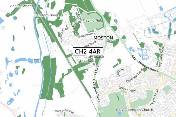 CH2 4AR map - small scale - OS Open Zoomstack (Ordnance Survey) CH2 4AR map - small scale - OS Open Zoomstack (Ordnance Survey)