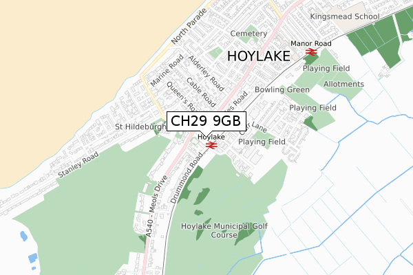 CH29 9GB map - small scale - OS Open Zoomstack (Ordnance Survey) CH29 9GB map - small scale - OS Open Zoomstack (Ordnance Survey)