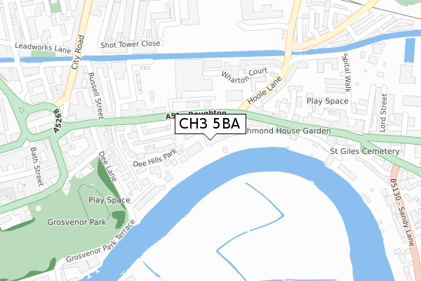 CH3 5BA map - large scale - OS Open Zoomstack (Ordnance Survey) CH3 5BA map - large scale - OS Open Zoomstack (Ordnance Survey)