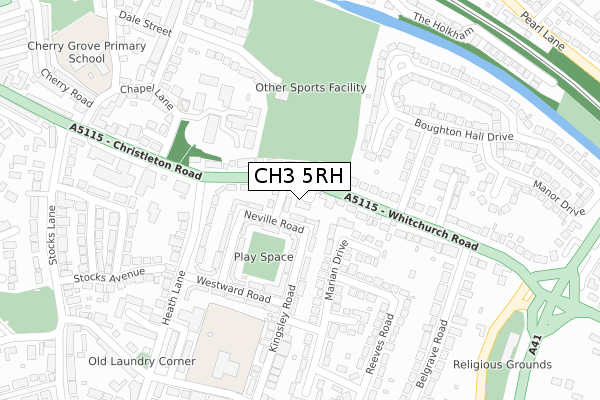 CH3 5RH map - large scale - OS Open Zoomstack (Ordnance Survey) CH3 5RH map - large scale - OS Open Zoomstack (Ordnance Survey)