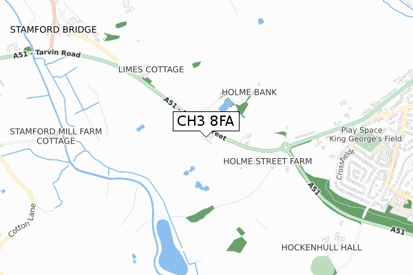 CH3 8FA map - small scale - OS Open Zoomstack (Ordnance Survey) CH3 8FA map - small scale - OS Open Zoomstack (Ordnance Survey)