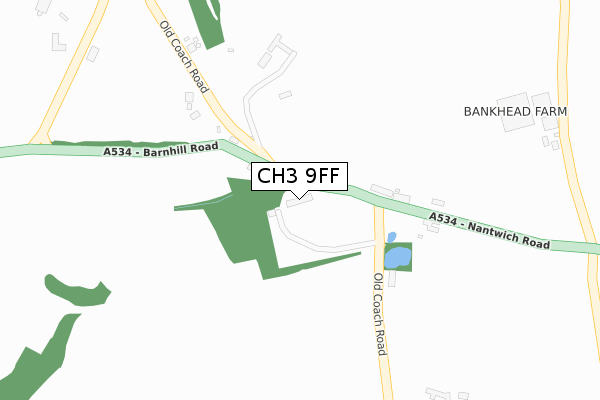 CH3 9FF map - large scale - OS Open Zoomstack (Ordnance Survey) CH3 9FF map - large scale - OS Open Zoomstack (Ordnance Survey)