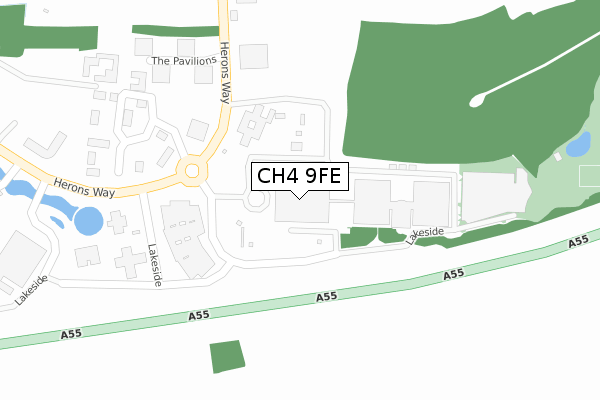 CH4 9FE map - large scale - OS Open Zoomstack (Ordnance Survey)