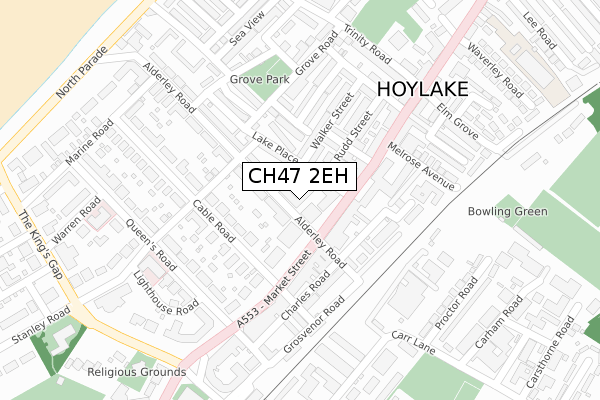 CH47 2EH map - large scale - OS Open Zoomstack (Ordnance Survey) CH47 2EH map - large scale - OS Open Zoomstack (Ordnance Survey)