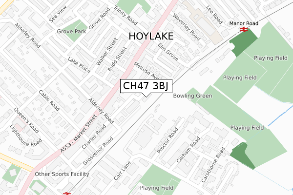 CH47 3BJ map - large scale - OS Open Zoomstack (Ordnance Survey) CH47 3BJ map - large scale - OS Open Zoomstack (Ordnance Survey)