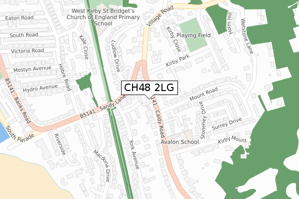 CH48 2LG map - large scale - OS Open Zoomstack (Ordnance Survey)