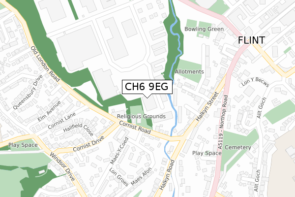 CH6 9EG map - large scale - OS Open Zoomstack (Ordnance Survey) CH6 9EG map - large scale - OS Open Zoomstack (Ordnance Survey)