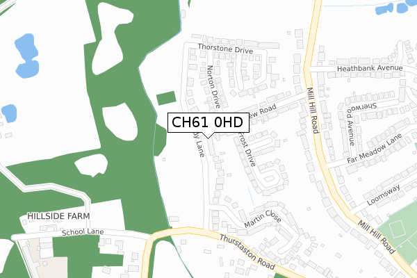 CH61 0HD map - large scale - OS Open Zoomstack (Ordnance Survey)