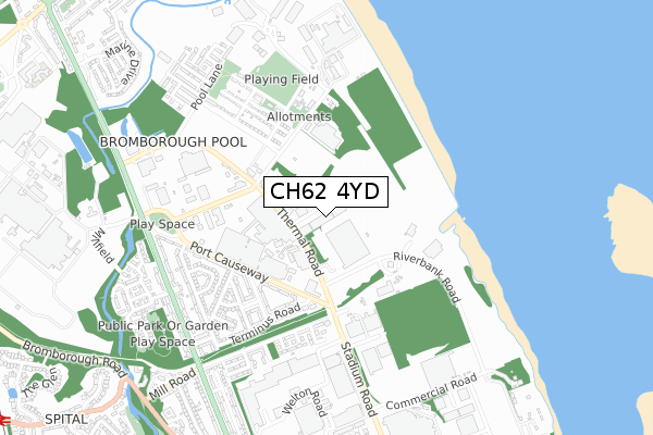 CH62 4YD map - small scale - OS Open Zoomstack (Ordnance Survey) CH62 4YD map - small scale - OS Open Zoomstack (Ordnance Survey)