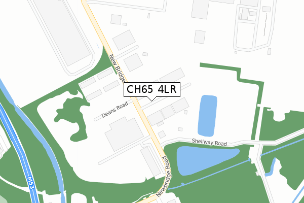 CH65 4LR map - large scale - OS Open Zoomstack (Ordnance Survey)
