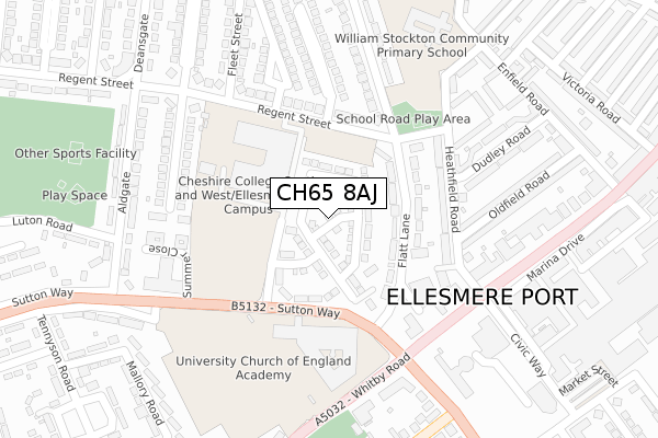 CH65 8AJ map - large scale - OS Open Zoomstack (Ordnance Survey) CH65 8AJ map - large scale - OS Open Zoomstack (Ordnance Survey)