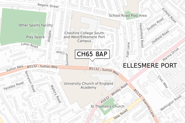 CH65 8AP map - large scale - OS Open Zoomstack (Ordnance Survey) CH65 8AP map - large scale - OS Open Zoomstack (Ordnance Survey)