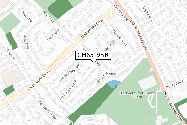 CH65 9BR map - large scale - OS Open Zoomstack (Ordnance Survey) CH65 9BR map - large scale - OS Open Zoomstack (Ordnance Survey)