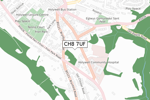 CH8 7UF map - large scale - OS Open Zoomstack (Ordnance Survey) CH8 7UF map - large scale - OS Open Zoomstack (Ordnance Survey)