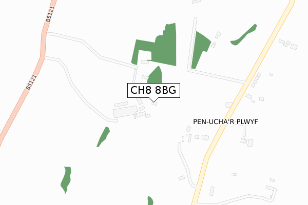 CH8 8BG map - large scale - OS Open Zoomstack (Ordnance Survey) CH8 8BG map - large scale - OS Open Zoomstack (Ordnance Survey)