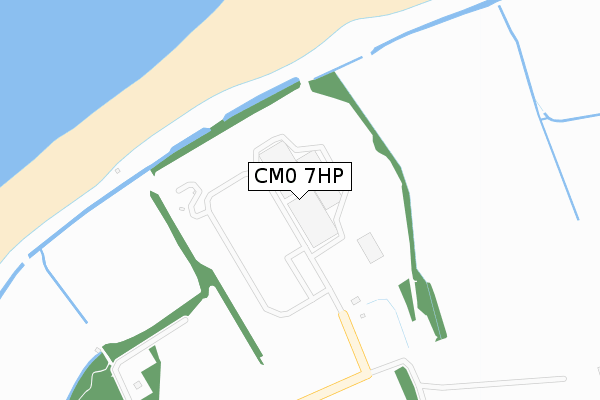 CM0 7HP map - large scale - OS Open Zoomstack (Ordnance Survey)