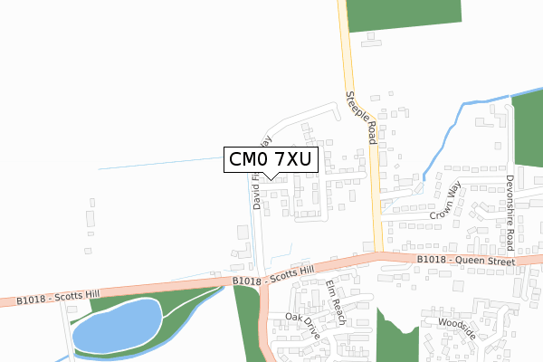 CM0 7XU map - large scale - OS Open Zoomstack (Ordnance Survey) CM0 7XU map - large scale - OS Open Zoomstack (Ordnance Survey)