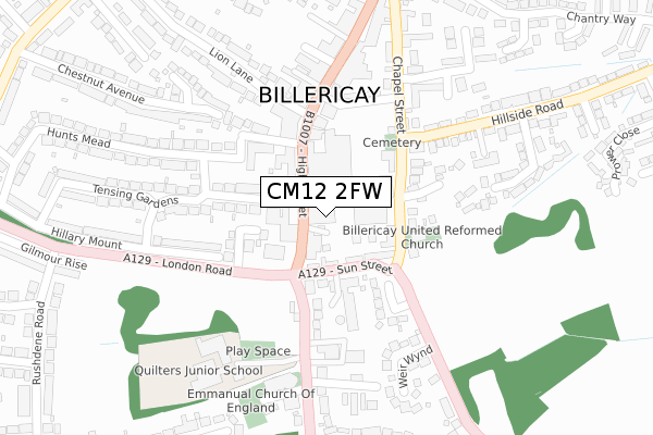 CM12 2FW map - large scale - OS Open Zoomstack (Ordnance Survey) CM12 2FW map - large scale - OS Open Zoomstack (Ordnance Survey)