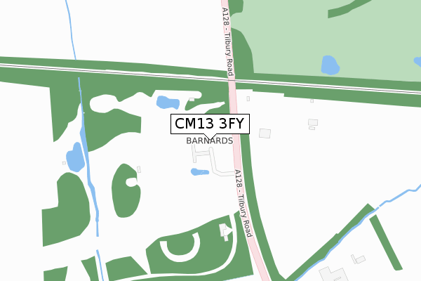 CM13 3FY map - large scale - OS Open Zoomstack (Ordnance Survey) CM13 3FY map - large scale - OS Open Zoomstack (Ordnance Survey)