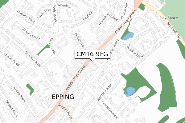 CM16 9FG map - large scale - OS Open Zoomstack (Ordnance Survey) CM16 9FG map - large scale - OS Open Zoomstack (Ordnance Survey)
