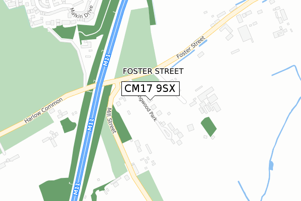 CM17 9SX map - large scale - OS Open Zoomstack (Ordnance Survey) CM17 9SX map - large scale - OS Open Zoomstack (Ordnance Survey)