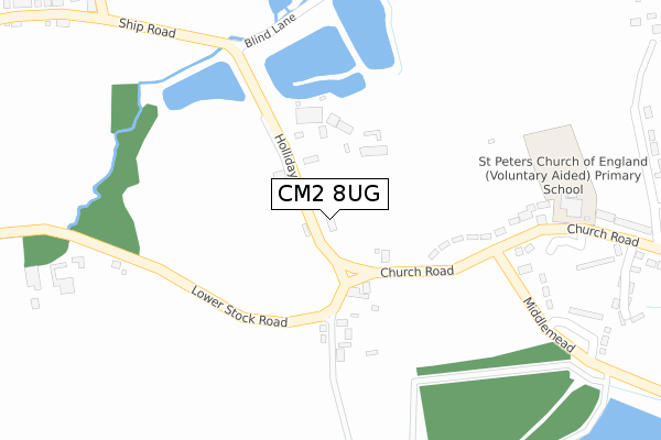 CM2 8UG map - large scale - OS Open Zoomstack (Ordnance Survey) CM2 8UG map - large scale - OS Open Zoomstack (Ordnance Survey)