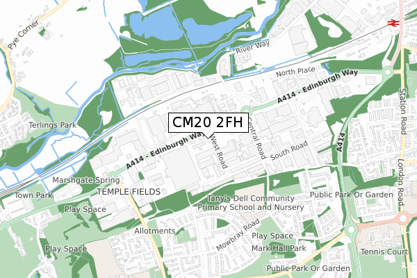 CM20 2FH map - small scale - OS Open Zoomstack (Ordnance Survey) CM20 2FH map - small scale - OS Open Zoomstack (Ordnance Survey)