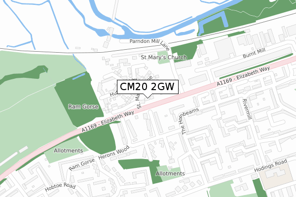 CM20 2GW map - large scale - OS Open Zoomstack (Ordnance Survey) CM20 2GW map - large scale - OS Open Zoomstack (Ordnance Survey)