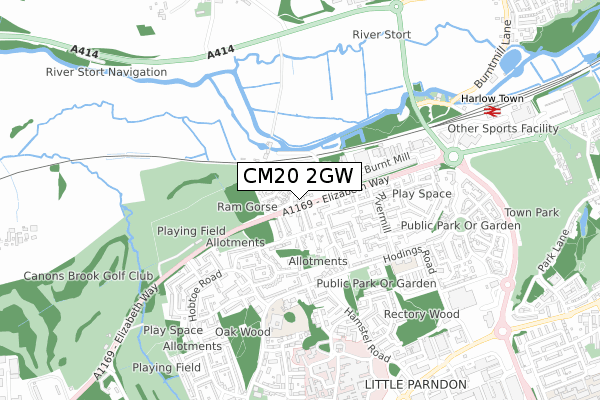 CM20 2GW map - small scale - OS Open Zoomstack (Ordnance Survey) CM20 2GW map - small scale - OS Open Zoomstack (Ordnance Survey)