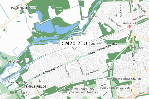 CM20 2TU map - small scale - OS Open Zoomstack (Ordnance Survey) CM20 2TU map - small scale - OS Open Zoomstack (Ordnance Survey)