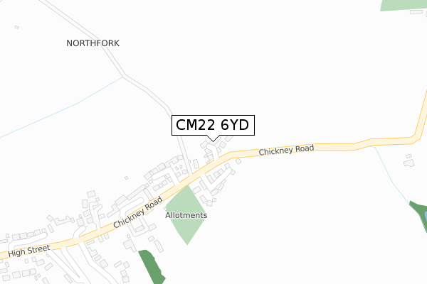 CM22 6YD map - large scale - OS Open Zoomstack (Ordnance Survey) CM22 6YD map - large scale - OS Open Zoomstack (Ordnance Survey)