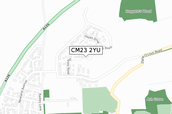 CM23 2YU map - large scale - OS Open Zoomstack (Ordnance Survey) CM23 2YU map - large scale - OS Open Zoomstack (Ordnance Survey)