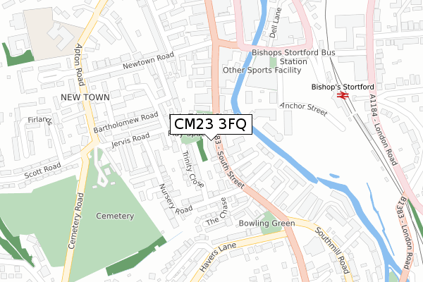 CM23 3FQ map - large scale - OS Open Zoomstack (Ordnance Survey) CM23 3FQ map - large scale - OS Open Zoomstack (Ordnance Survey)