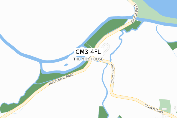 CM3 4FL map - large scale - OS Open Zoomstack (Ordnance Survey) CM3 4FL map - large scale - OS Open Zoomstack (Ordnance Survey)