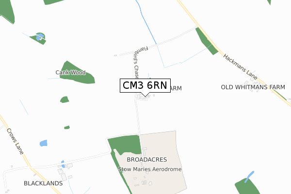 CM3 6RN map - small scale - OS Open Zoomstack (Ordnance Survey) CM3 6RN map - small scale - OS Open Zoomstack (Ordnance Survey)
