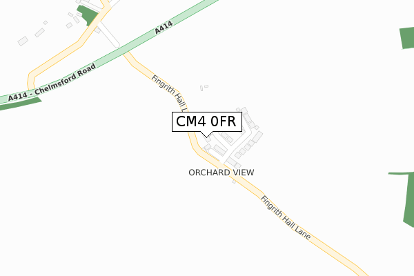 CM4 0FR map - large scale - OS Open Zoomstack (Ordnance Survey) CM4 0FR map - large scale - OS Open Zoomstack (Ordnance Survey)