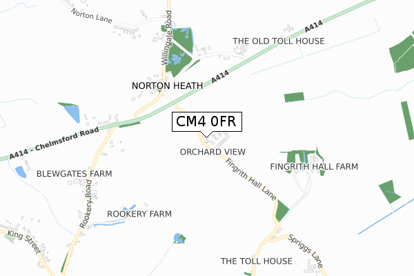 CM4 0FR map - small scale - OS Open Zoomstack (Ordnance Survey) CM4 0FR map - small scale - OS Open Zoomstack (Ordnance Survey)