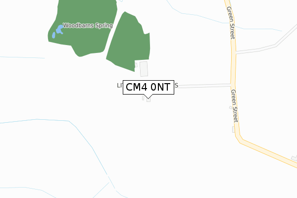 CM4 0NT map - large scale - OS Open Zoomstack (Ordnance Survey)