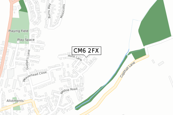 CM6 2FX map - large scale - OS Open Zoomstack (Ordnance Survey) CM6 2FX map - large scale - OS Open Zoomstack (Ordnance Survey)