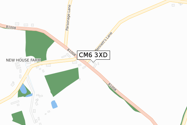 CM6 3XD map - large scale - OS Open Zoomstack (Ordnance Survey) CM6 3XD map - large scale - OS Open Zoomstack (Ordnance Survey)