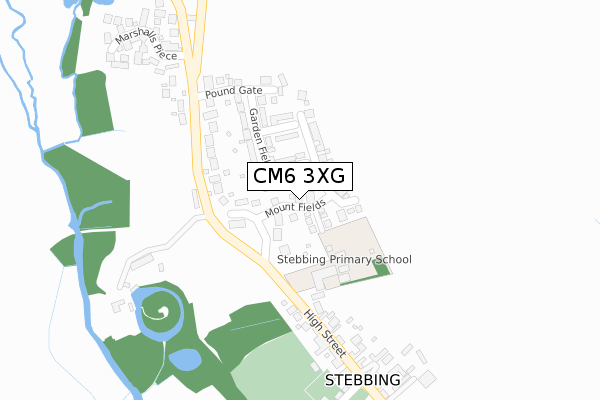 CM6 3XG map - large scale - OS Open Zoomstack (Ordnance Survey) CM6 3XG map - large scale - OS Open Zoomstack (Ordnance Survey)