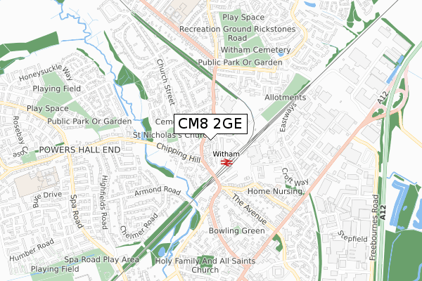 CM8 2GE map - small scale - OS Open Zoomstack (Ordnance Survey) CM8 2GE map - small scale - OS Open Zoomstack (Ordnance Survey)