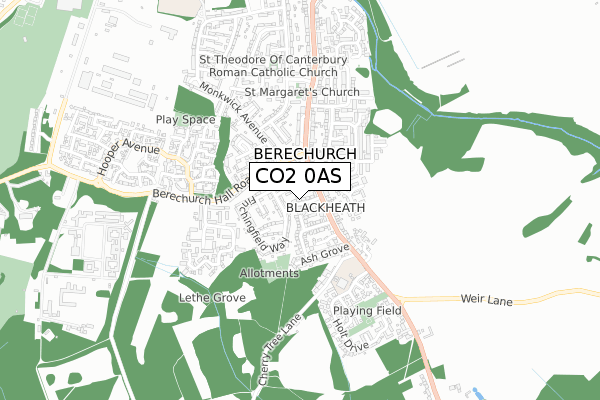 CO2 0AS map - small scale - OS Open Zoomstack (Ordnance Survey)