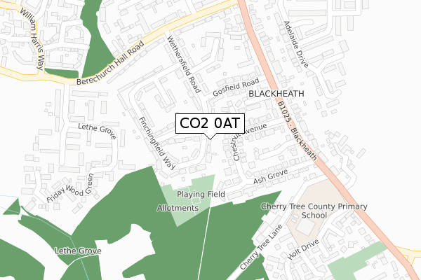 CO2 0AT map - large scale - OS Open Zoomstack (Ordnance Survey)