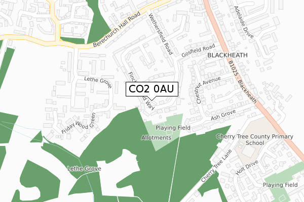 CO2 0AU map - large scale - OS Open Zoomstack (Ordnance Survey)